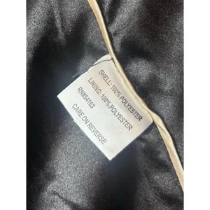 Calvin Klein Belted Textured Peacoat Jacket XS Black Double Breasted thumbnail 6
