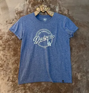 47 Brand Los Angeles Dodgers Women’s Size M Blue Short Sleeve Tee thumbnail 1