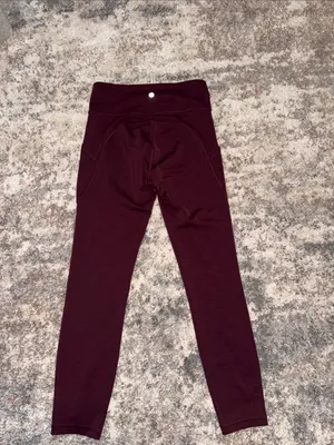 lululemon athletica women’s and Deep Burgundy Leggings thumbnail 9