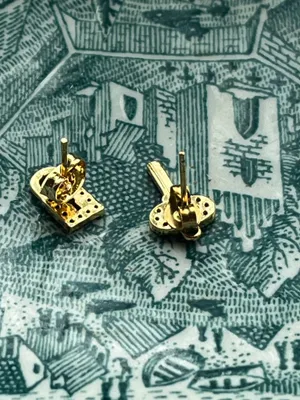 Anthropologie Lock Key stacking Earrings thumbnail 4