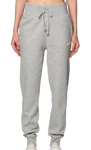 Nike Womens Phoenix Fleece High Rise Joggers Sweatpants XL Gray Lounge Cozy thumbnail 1