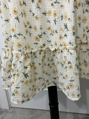 New Love Riche Small White Yellow Floral Off Shoulder Dress thumbnail 10