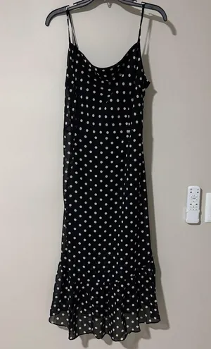 Petal & Pup Francesca Midi Dress Size L Black Polka Dot thumbnail 2