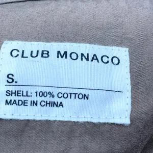 Club Monaco Womens Jacket‎ Hooded Lightweight Casual Utility 100% Cotton Brown S thumbnail 9