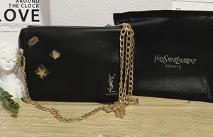 Yves Saint Laurent Makeup Cosmetic Case Purse Pouch Shoulder Bag thumbnail 1