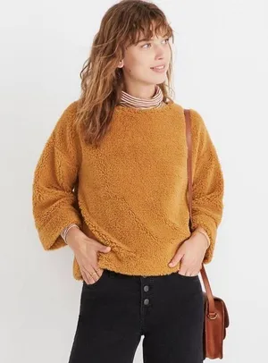 NWOT superfurry oversize top women’s Size Large thumbnail 5