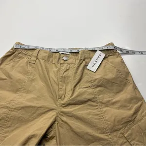 Pacsun‎ Low Rise Puddle Khaki Tan Womens Size Medium Pant Cargo Relaxed NEW thumbnail 9