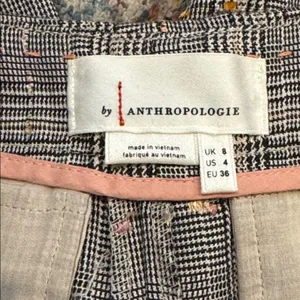 Anthropologie Roma Plaid Chenille Trousers 4 thumbnail 6