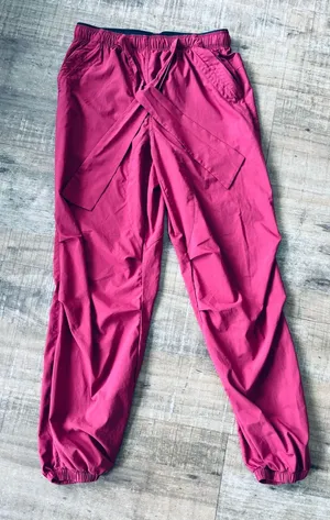 Women's Paskho tie waist Serene jogger magenta size small thumbnail 1