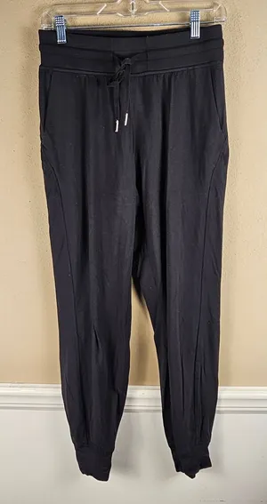 Lululemon Womens Black Ready To‎ Rulu High Rise Jogger Pants 6 thumbnail 1