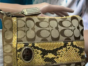 Coach Women’s Sutton Signature Python Swingpack Crossbody Bag thumbnail 6