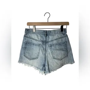 PacSun‎ Vintage High Rise Denim Shorts 27 Light Wash Frayed Cutoff thumbnail 4