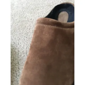 Lands' End Adult Unisex Suede Leather Clogs Shoes Size 8 Brown thumbnail 3
