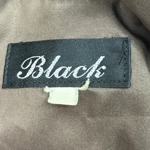 Black Vintage Brown Ruched Zip Up Pockets Collar Flight Utility Bomber Jacket M thumbnail 10