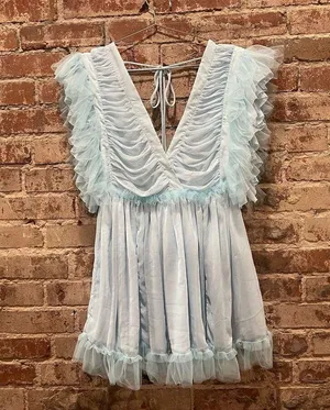 Tularosa Amelia Dress in Baby Blue Size XS thumbnail 3