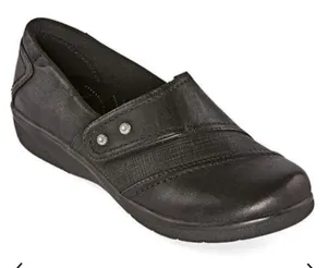Yuu Phoria Dezary black slip on comfort shoes size 10 wide thumbnail 1