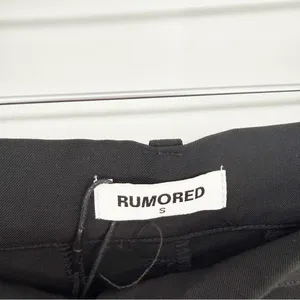 NWT RUMORED Wide Leg Dress Pants Women's Size‎ S Black Old Money Style thumbnail 5
