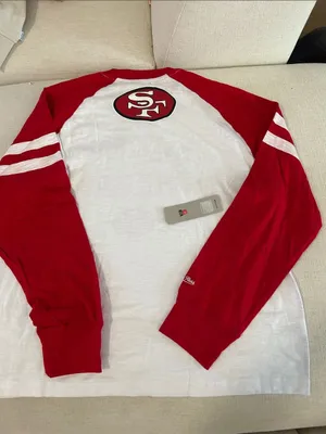Mitchell & Ness Scarlet San Francisco 49ers Slub Long Sleeve T-Shirt, 2X, NWT thumbnail 4