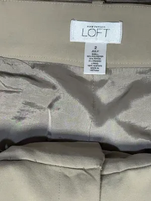 LOFT Women's Wide-Leg Dress Pants in Beige thumbnail 7