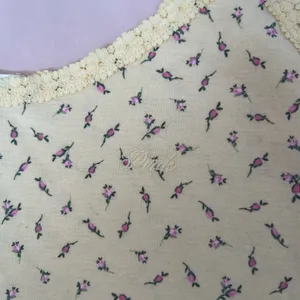 Victoria's Secret Cream Butter Yellow with Pink Floral Print thumbnail 3