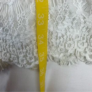 Free People size medium white lace mini dress new bridal anthro open back thumbnail 8