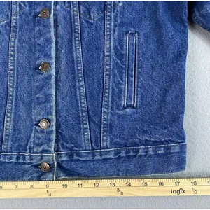 Vintage Levis Strauss Denim Jacket Womens Size M Blue Denim Trucker Blazer * thumbnail 5