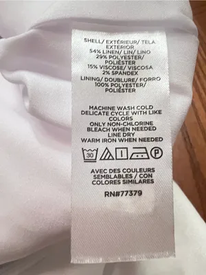 Ann Taylor Linen Blend‎ Eva Mid-Rise Slim Leg Tapered Ankle Pants White Size 6 thumbnail 12
