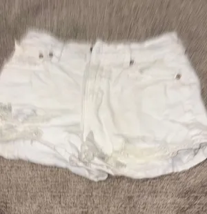 American Eagle jean shorts white thumbnail 1