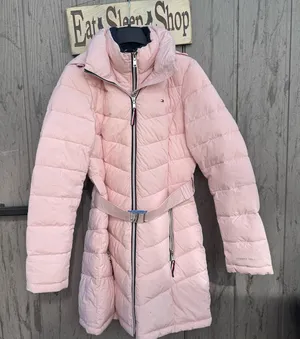 Tommy Hilfiger Women's Light Pink Puffer Jacket thumbnail 1