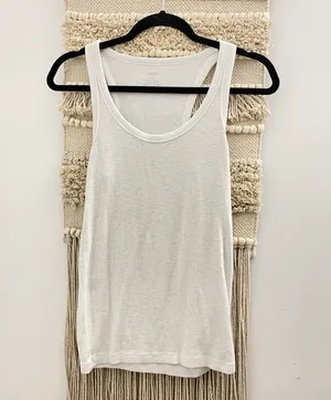 Aerie White Tank Top thumbnail 2