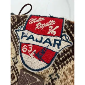 Pajar Winter Boots Women 7.5 Brown Fair Isle Apres Ski Duck Boots thumbnail 2