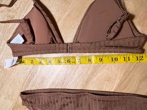 Aerie XS Women's 2 Piece Bikini Swimsuit In Brown BNWTS thumbnail 4