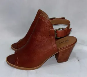 Frye & co sling back leather heels Brown Size 7.5 thumbnail 3