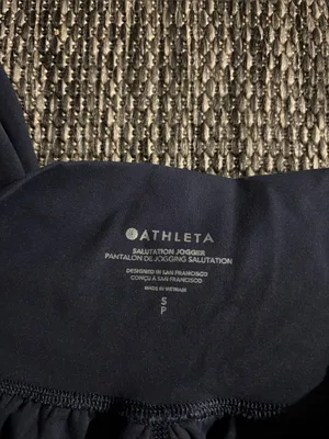 Athleta Salutation Jogger High Rise Lightweight Soft Navy Blue Size Small thumbnail 4