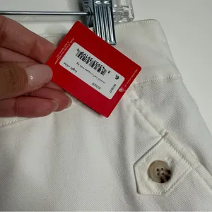 NWT‎ Spanx 1X Stretch Twill Cropped Pant Wide Leg Bright White Pull-On Casual thumbnail 6