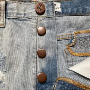 One Teaspoon One X Junkyard Denim Mini Skirt in Phoenix Size 25 Distressed Light thumbnail 14