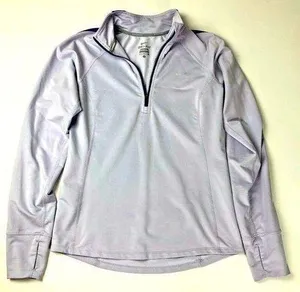Nike Light Purple 1/4 Zip Size Small Athletic Pull Over thumbnail 1