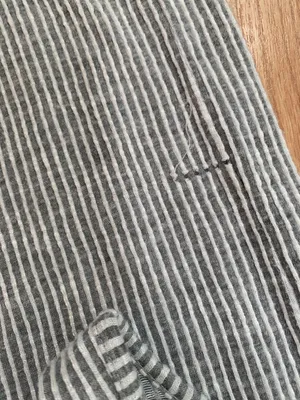Striped Soft Ribbed Jumpsuit Gray thumbnail 9