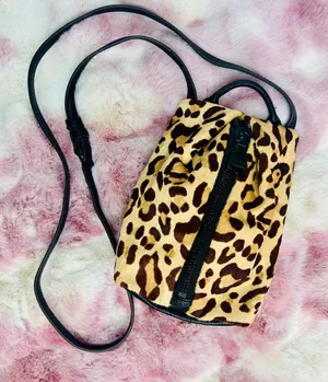 Aimee‎ Kestenberg Leopard Calf Hair Leather Crossbody Bag Mini Backpack NWOT thumbnail 1