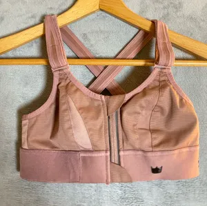 SHEFIT Front-Zip‎ High Support Sports Bra rose 32B thumbnail 1