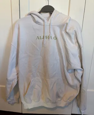 Alpha Omicron Pi hoodie White Size XL thumbnail 1