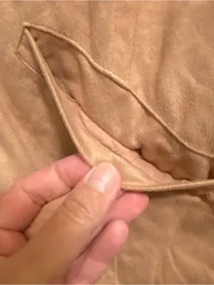 Tan Fringe Jacket with Floral Embroidery Size M thumbnail 4