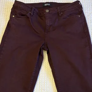 Buffalo David Bitton VALE Women's Size 6 Dark Burgundy Oxblood Skinny Jeans thumbnail 5