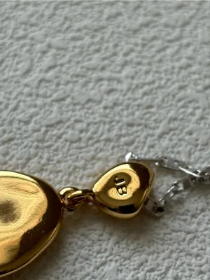 NWOT Jenny Bird Two-Tone Silver Chain Necklace with Gold Pendant Charm thumbnail 9