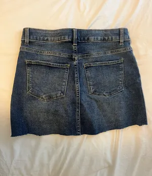 Dark Wash Mini Skirt Blue Size XS thumbnail 2