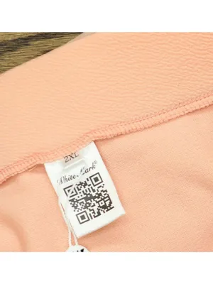 NWT White Mark Fit & Flare Midi Skirt with Pockets PS709 Peach Orange 2X thumbnail 8