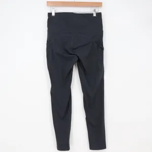 Unbranded Leggings Womens M Black High Waisted Side Pockets Activewear Excellent thumbnail 3