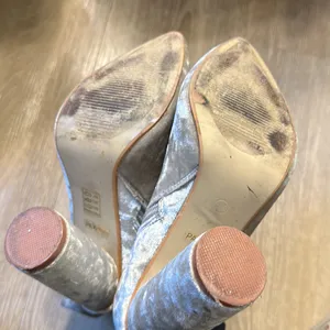 MOVING SALE Cape Robbin Grey Velvet Block Heel Suede Booties thumbnail 7