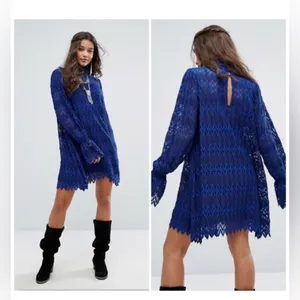 Free People Simone Lace Swing Tunic‎ Dress Size Small thumbnail 2