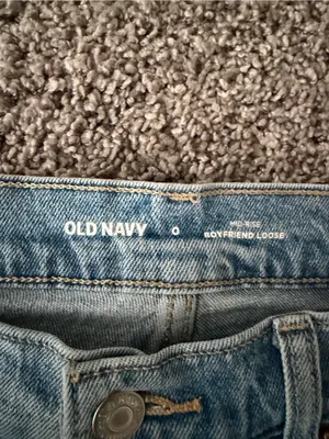 Old Navy Light Blue Distressed Boyfriend Jeans thumbnail 2